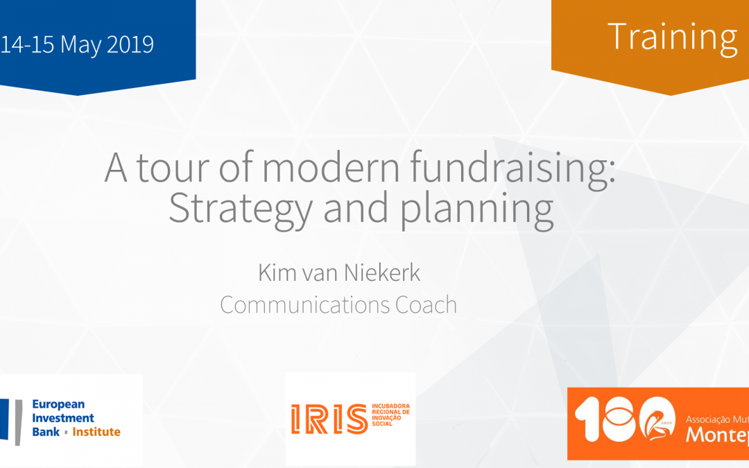 A tour of modern fundraising: strategy and planning