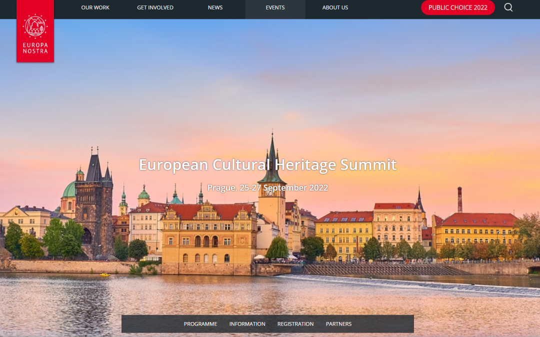 European Cultural Heritage Summit 2022 in Prague