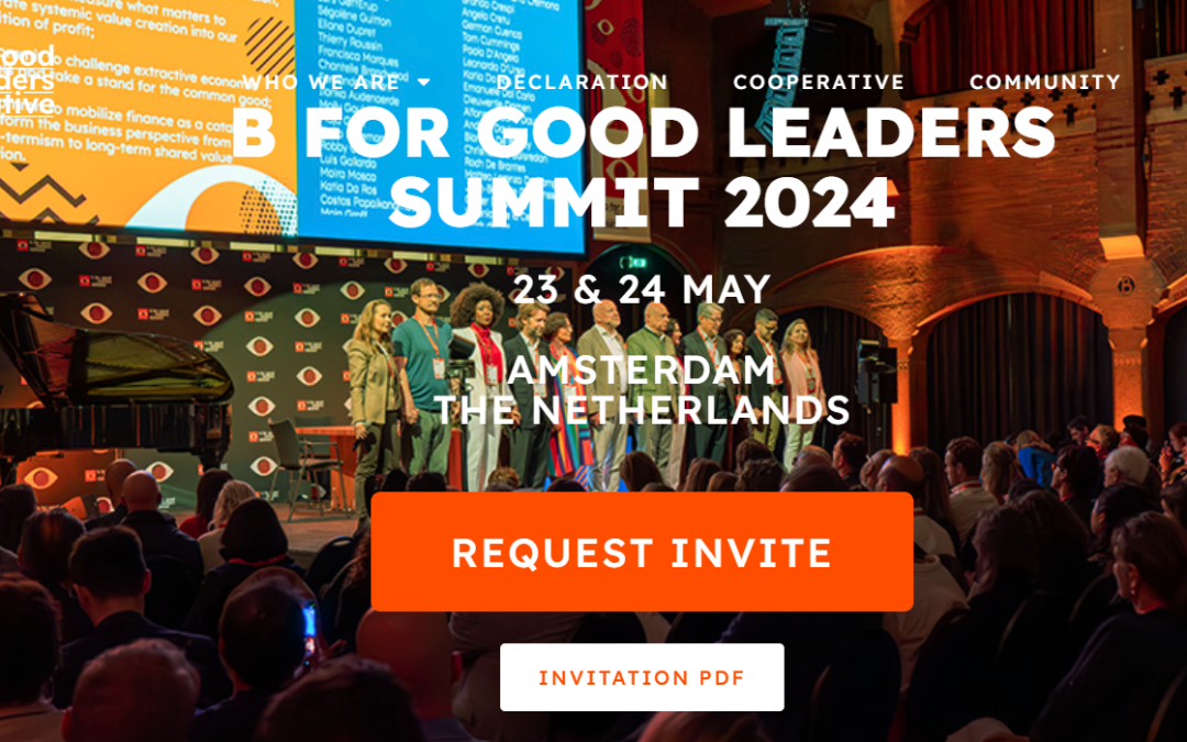 Supporting B For Good Leaders Summit 2024 (23-24 May)